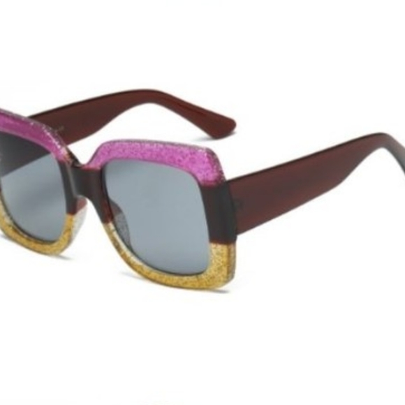 Oversize Sunglasses Pink/Gold - Picture 4 of 4